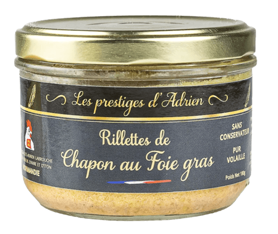 Produit Adrien and Cie rillettes chapon