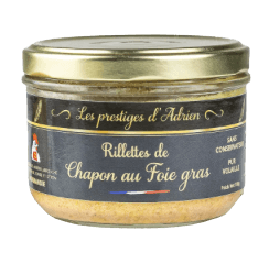 Produit adrien prestige rillettes chapon foie gras